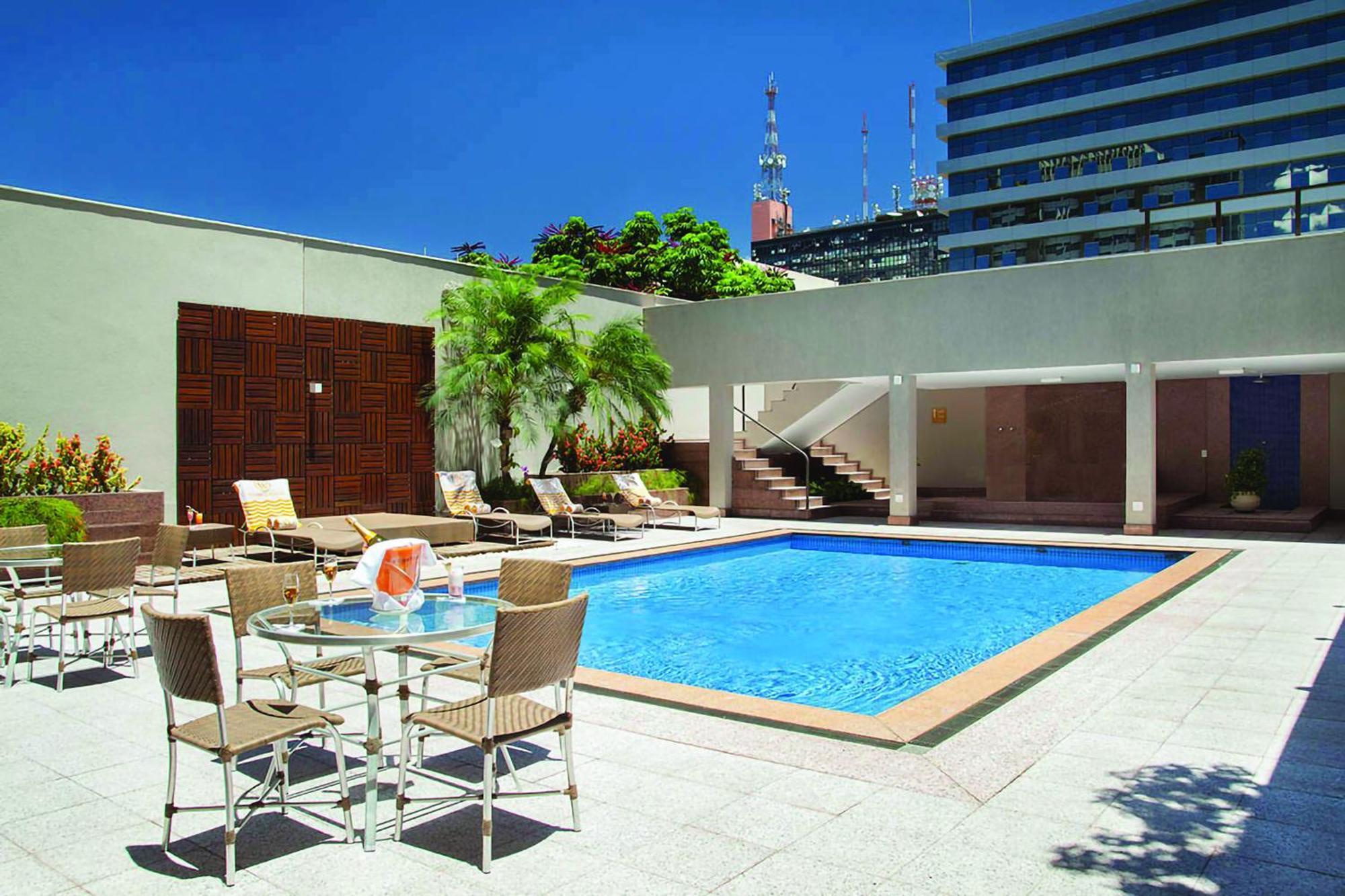 Hotel Windsor Plaza Brasília Exteriér fotografie The pool at the hotel